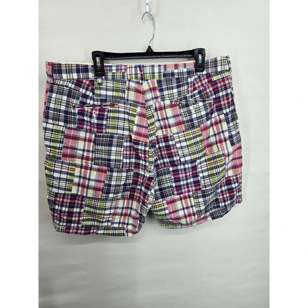 Polo Ralph Lauren Men 40 Patchwork Madras Shorts MultiColor PlaidCotton 6 Inseam